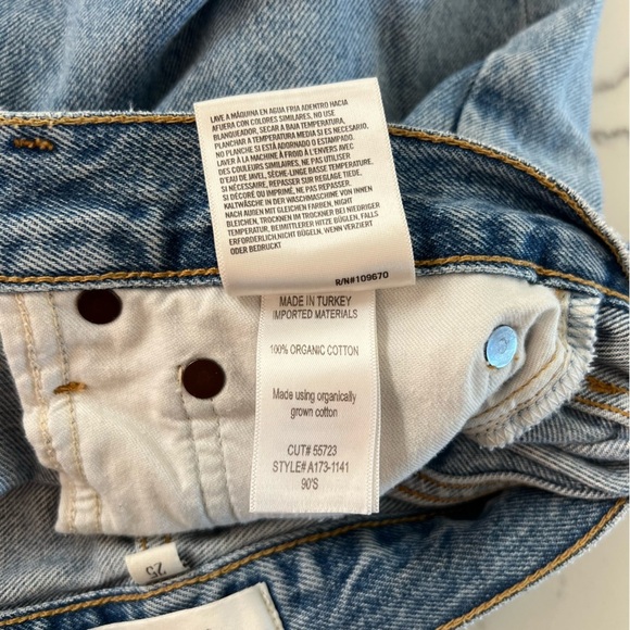 AGOLDE 90s Loose Fit Jeans – Size 25 - Picture 5 of 7